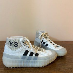Adiddas Y-3 GR1P High White with Black Mens 6 Womens 7